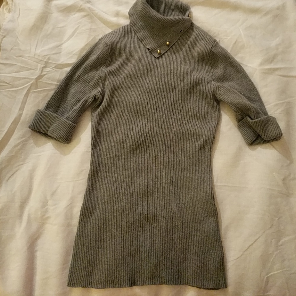 Moda international ribbed high neck shirt